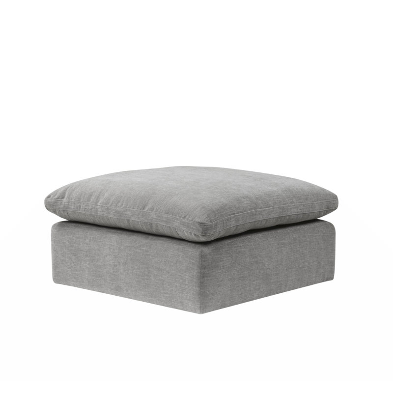Naveen modulaire - repose-pieds cocktail,, Tissu gris