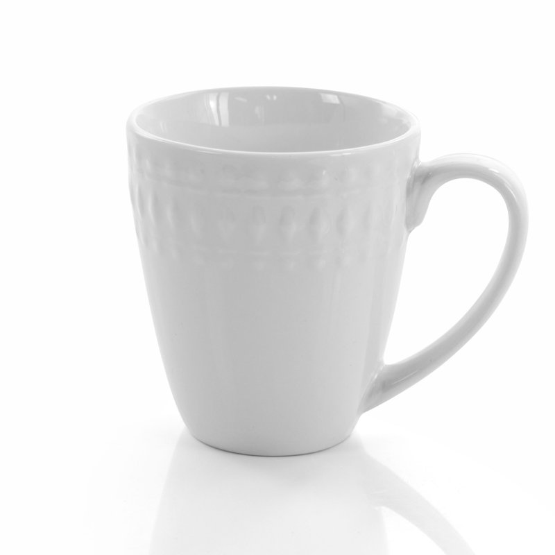 White Porcelain 16-Piece Round Dinnerware Set