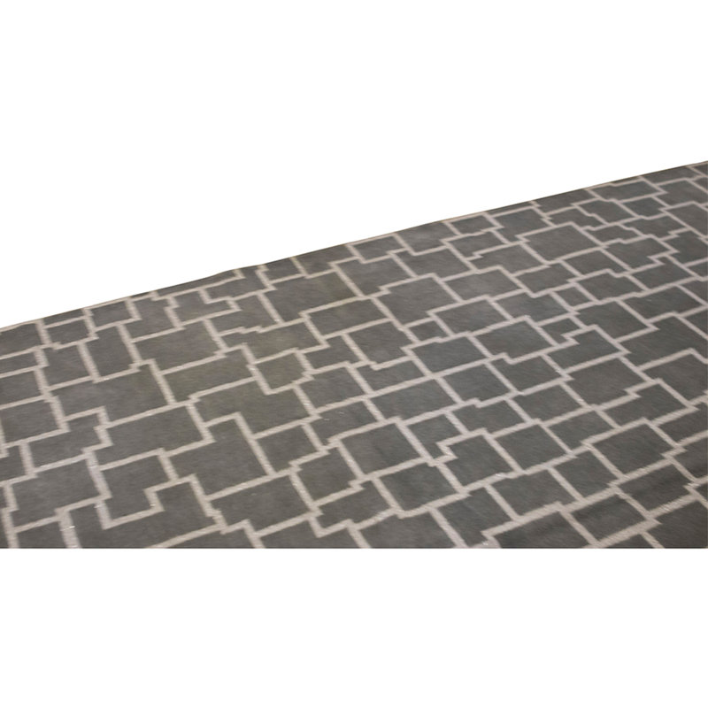 Hand Knotted Area Rug in Blue And Gray