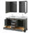 Deborah 60'' Double Bathroom Vanity with Marble Top-23113252-80209519