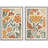 Plant Abstraction " Vintage Flower In Pastel Modern Art Wall Decor Artwork Nordic Nature " 2 - Pieces-98109296-98109293