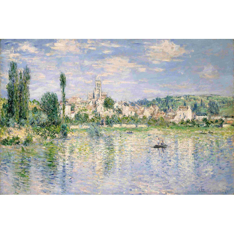 " Vetheuil In Summer " by Claude O. Monet Painting Print, 32" H x 48" W  