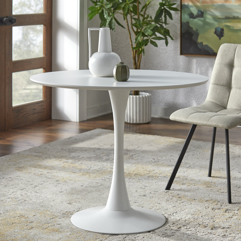 Table de salle à manger Cambon, Blanc