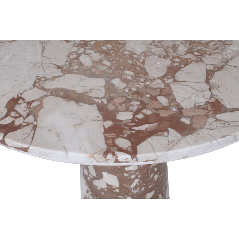 Orkhan 30" Bistro Dining Table, Breccia