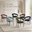 Chaise rembourrée moderne avec accoudoirs courbés-11597297