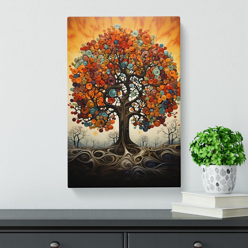 Tree Modern No.2 - Print, 60cm H x 40cm W x 3cm D