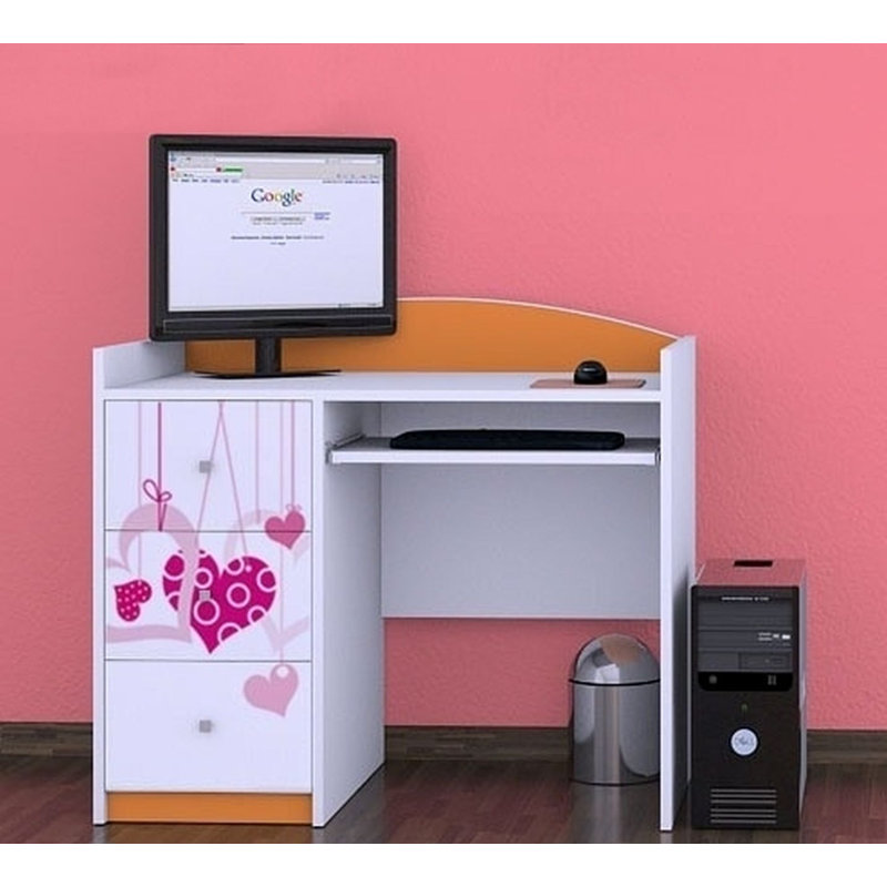 Bandit 100cm Computer Desk, Orange