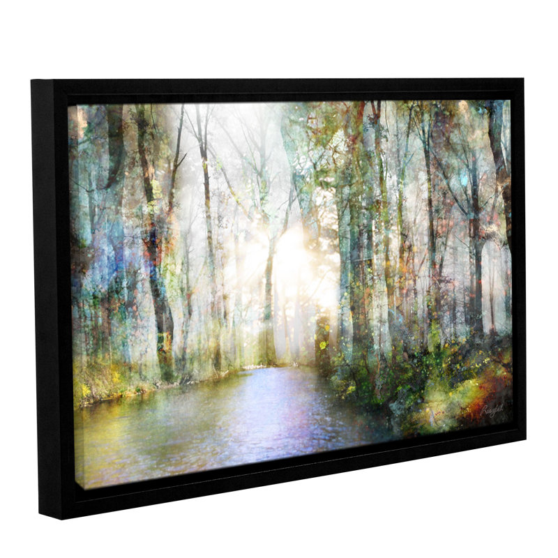 " Hope ", Black Framed Canvas, 12" H x 18" W