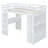 6 Drawers Loft Bed With Lighted Desk And Bookcase-1848220654-1848220649