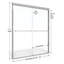 Porte de douche coulissante sans cadre 60 "x 72" Celesta-17243219-14170853