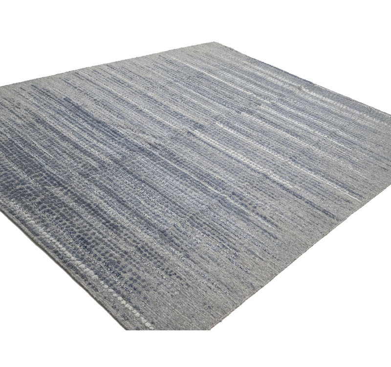 Blue Abstract 8x10 Modern Oriental Rug