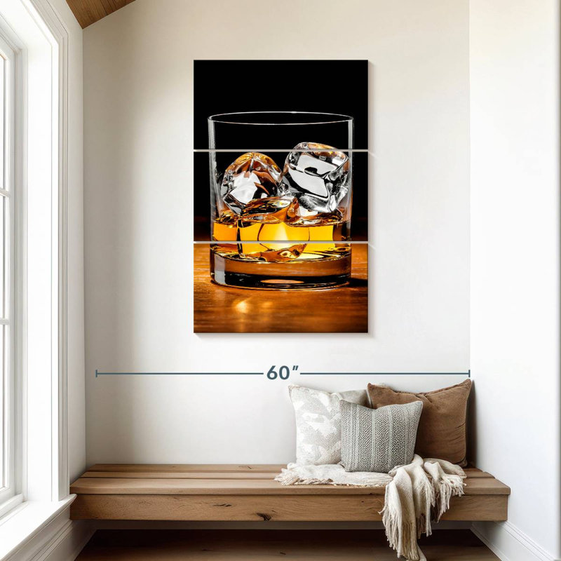 Yarlin met l'accent sur le whisky, H 45 po x l 28 po