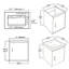 Meuble-lavabo simple flottant 16 po avec lavabo en céramique et portes à fermeture douce 16 po-863123042
