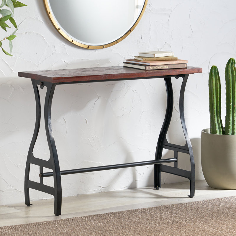 Edson 42'' Solid Wood Top Console Table