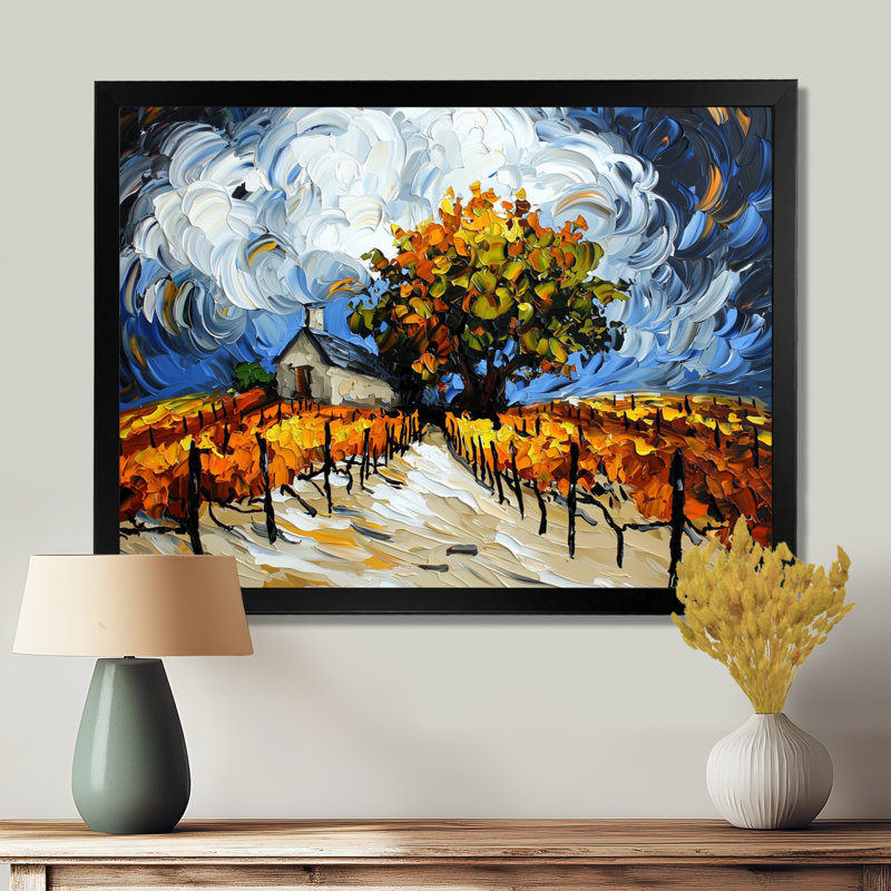 Éclat chatoyant de vignoble II - art mural vignoble, H 34 po x l 44 po, Reproduction encadrée d'une seule photo sans pass