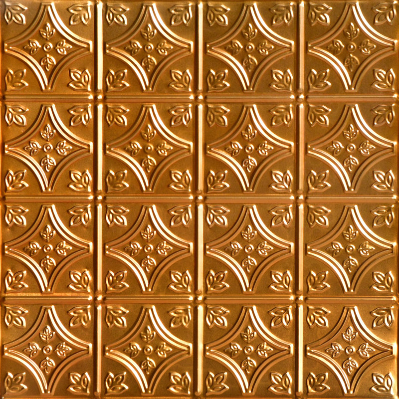 Tuile de plafond Tiny Tiptoe, Cuivre Lincoln, 2.02 pi. X 2. 02 pi.