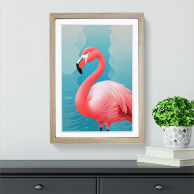 Flamingo Op No.2 - Framed Print