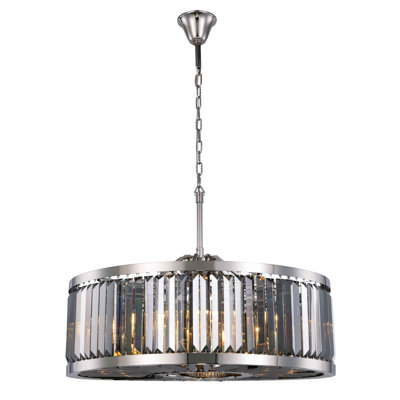 Dorinda 10 - Light Dimmable Drum Chandelier