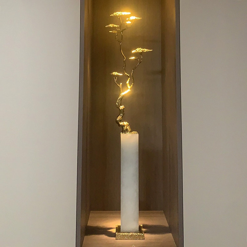 Modern Cuprum  Stone Finial Decorative Object