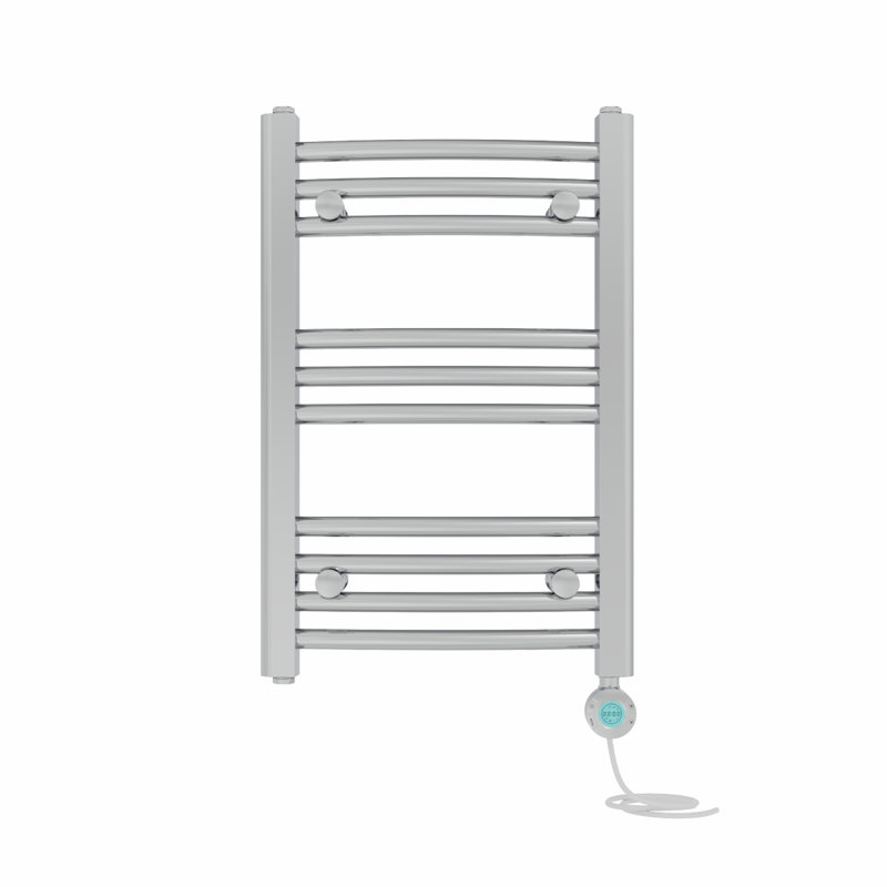 Curved Towel Rail Heated Towel Rails, Chrome, 60" H x 40" W x 4.5" D