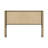 Modern Wooden Headboard With Arched Corrugated, Fits Queen Size Beds, Vertical Grain Design, Farmhouse & Vintage Style, Easy Assembly, Oak-495571082