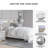 Beamond Upholstered Bookcase Bed-89113209