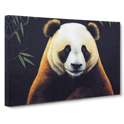 Captivating Panda - Wrapped Canvas
