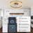 20" Modern Gold Flush Mount Ceiling Fan with LED Light and Remote, APP Control, 6-speed Reversible Fan for Bedroom-926914612