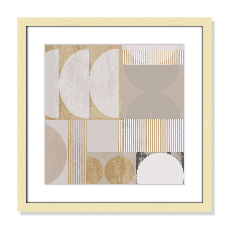 «Golden Balance II» par Casa Fine Arts, Imprimé mat, Or mat, L 17 po x H 17 po