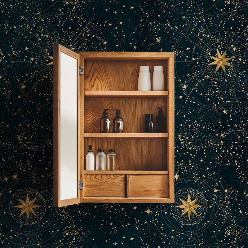 Blue and Gold Night Sky Stars Wallpaper