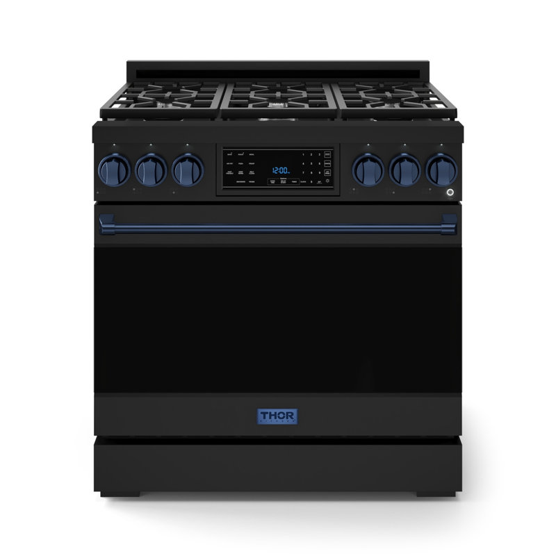 Cuisinière au gaz professionnelle de 36 po avec panneau tactile inclinable Gordon Ramsay de THOR Kitchen