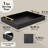 Decorative Serving Tray - Versatile Coffee Table Tray Set Includes Coasters For Home Organization And Stylish Display-1919475739