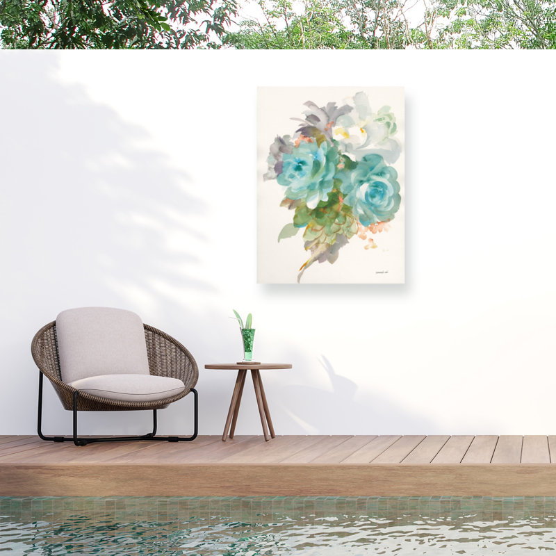 Toile d'extérieur Danhui Nai Garden Bouquet III, H 19 po x l 14 po