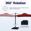 Parasol carré en porte-à-faux 120 po-1075560058