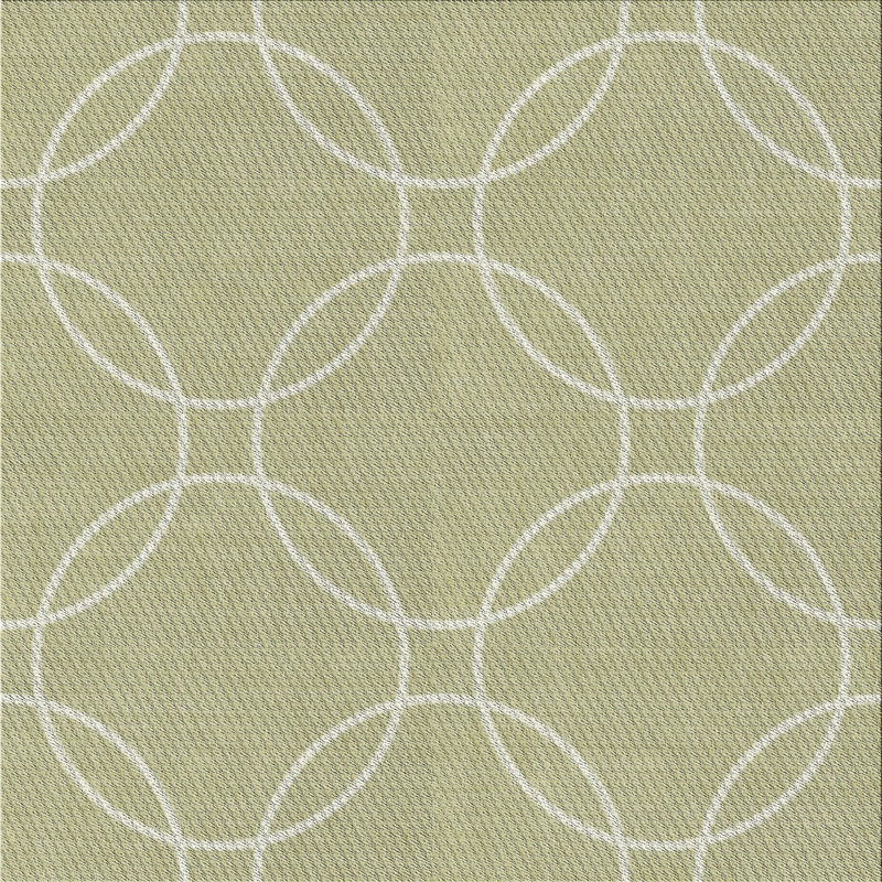 Tapis de surface verte à motif de mer, Carré 5 pi