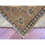8'x9'1" Brown Overdyed Kazak Geometric Hand Knotted All Wool Squarish Rug G20736