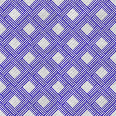 Bleu Tapis décoratif à motifs géométriques Schrader