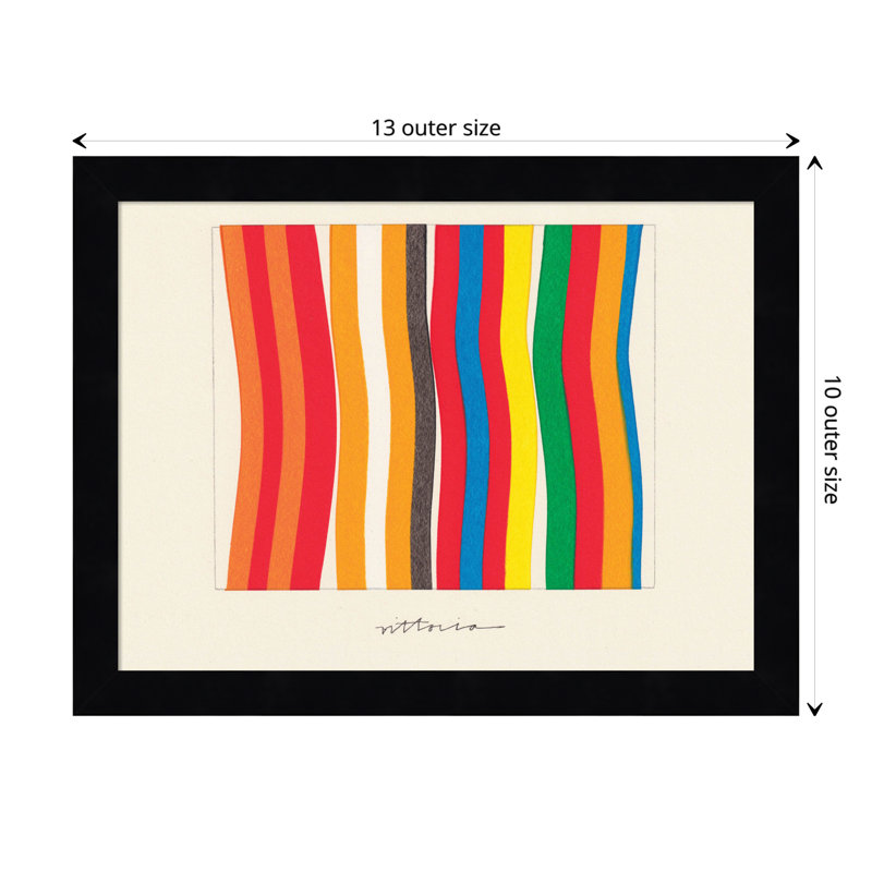 I'm Parallel To Myself by Amber Vittoria, 10" H x 13" W x 1" D, Black