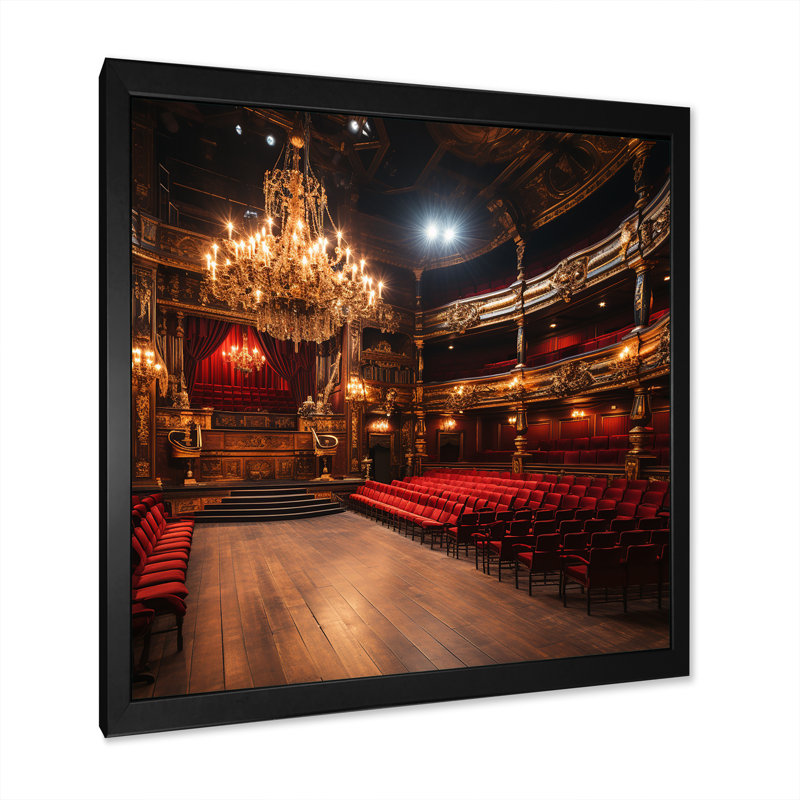 Byzantine Theater Photo - Theater Wall Art, 16" H x 16" W, Black