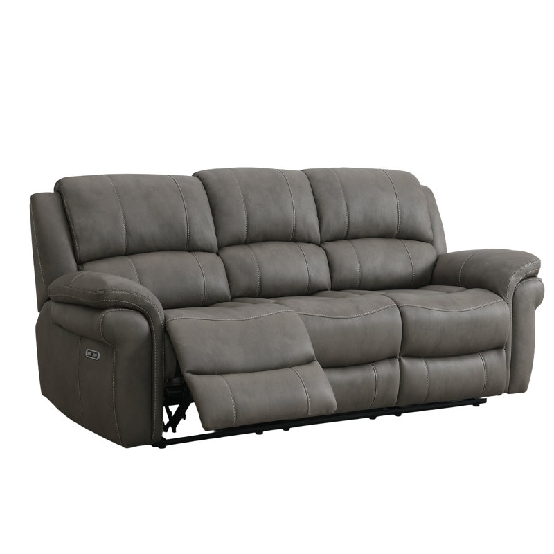 Coomes 3 Seater Electric Reclining Sofa, Grey