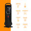 Abode 428 BTU Electric Radiator Space Heater with Adjustable Thermostat