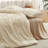 Beige Floral Tufted Bedding Duvet Cover Soft Bed Set-113109695
