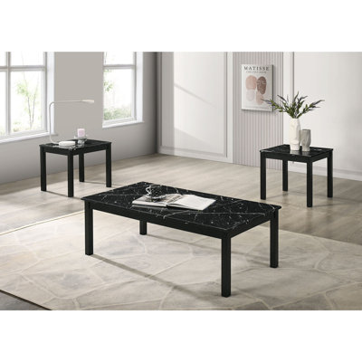 Contemporary Style 3Pc Table Set