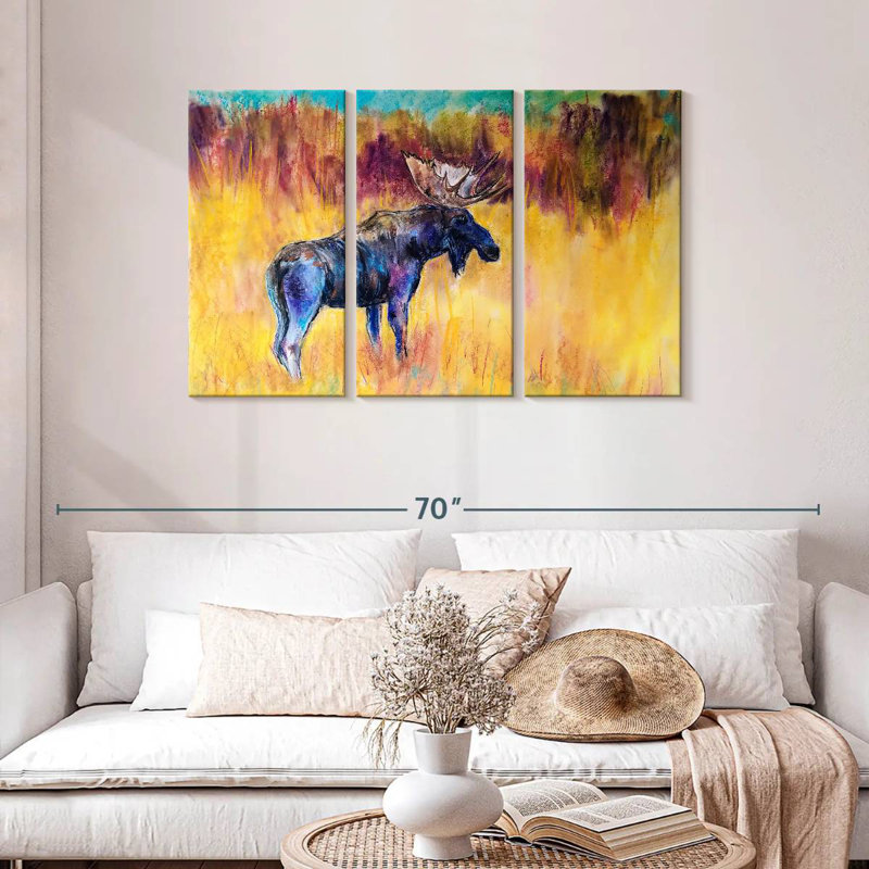 Brampt Abstract Moose, 28" H x 45" W