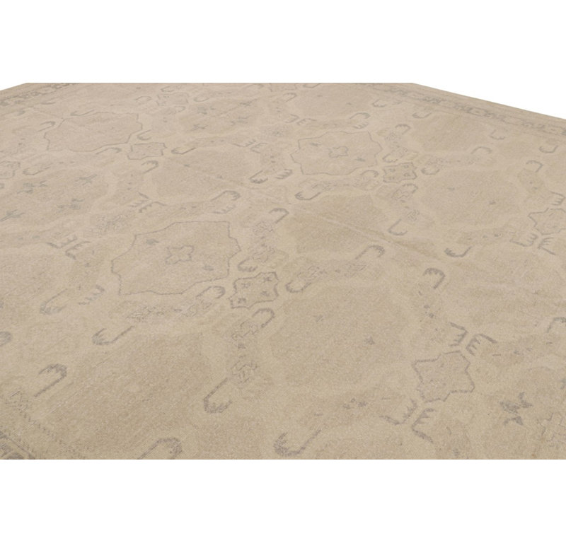 Distressed Homage Handmade Kilim Wool Floral and Geometric Area Rug, Rectangle 10' x 14'