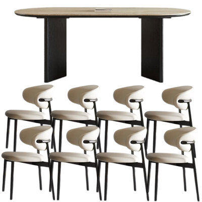 French style home oval dining table sets