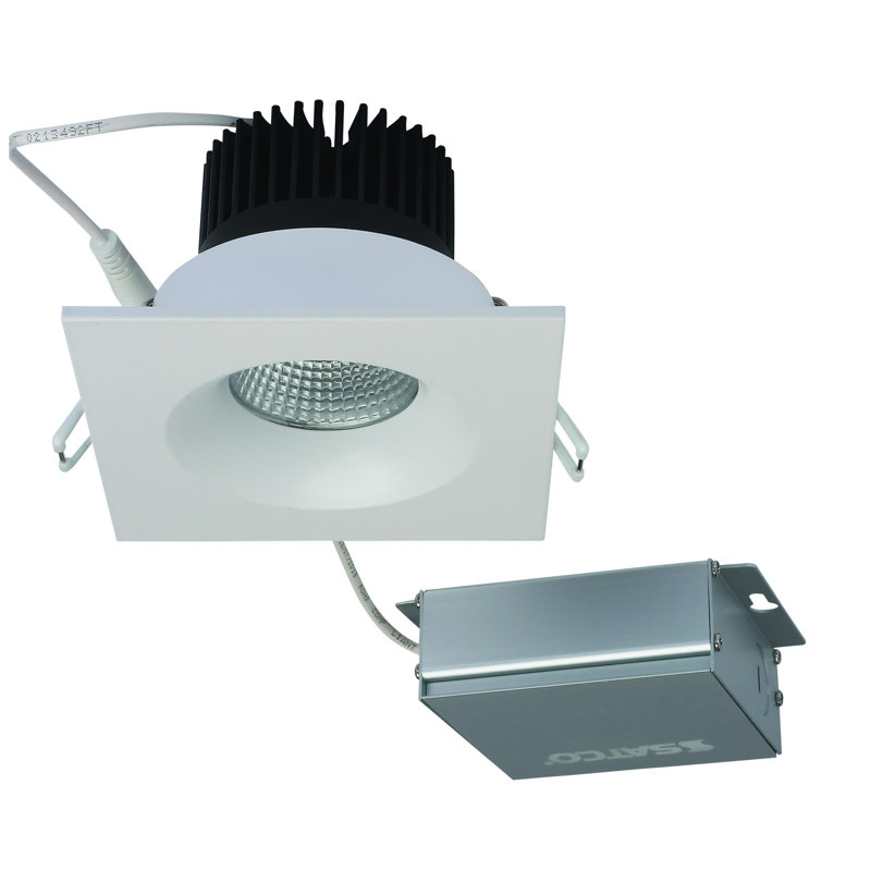 Ensemble d'éclairage encastré sans fil 3,5 po 3000K 3000M, Blanc