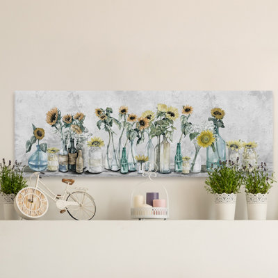" Sunflower Sets " Painting Print