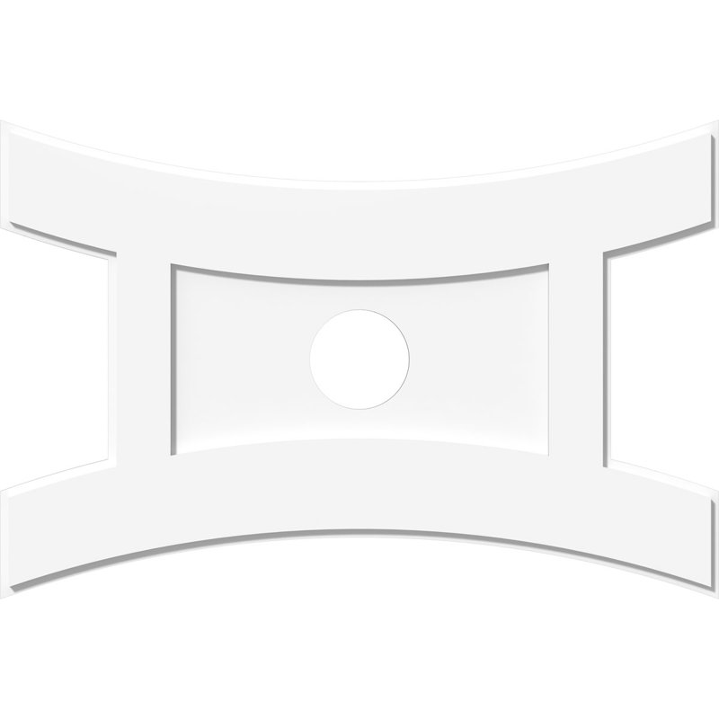 Médaillon de plafond contemporain en PVC de qualité architecturale Haven, H 1 po x l 36 po x P 24 po