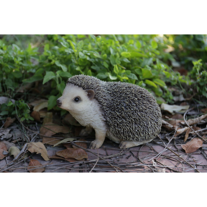 Life-Like Crawling Hedgehog Polyresin Garden Statue